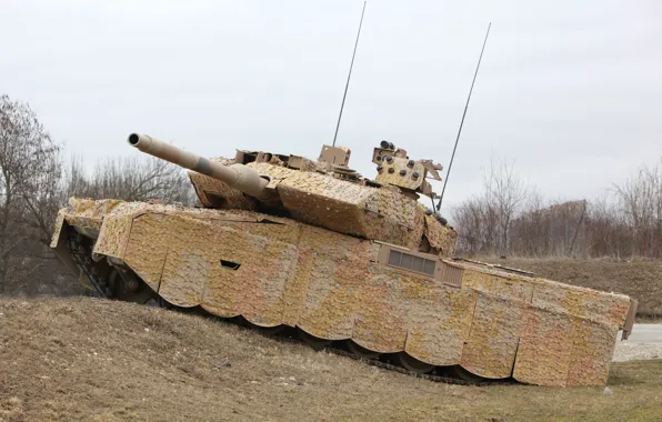 Обои бронетехника, танк, Leopard 2A7+, Германия, военная техника, камуфляж