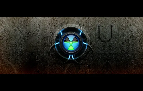 Обои знак, радиация, Radioactive
