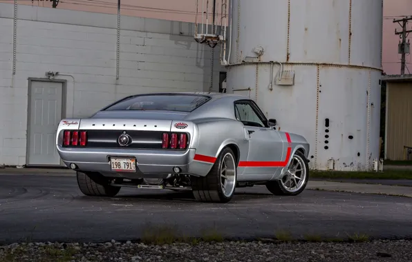 Обои 1969, Ford, Muscle, Mustang, Silver