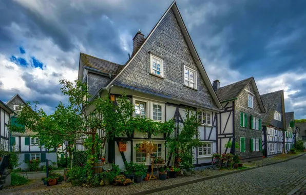 Обои дома, Freudenberg, Германия, улицы