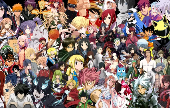 Обои Bleach, Death Note, Naruto, One Piece, Ao no Exorcist, Beelzebub, Fullmetal Alchemist, Fairy Tail, Naruto ...