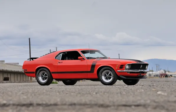 Обои Boss 302, Ford Mustang, Fastback, 1970, muscle classic
