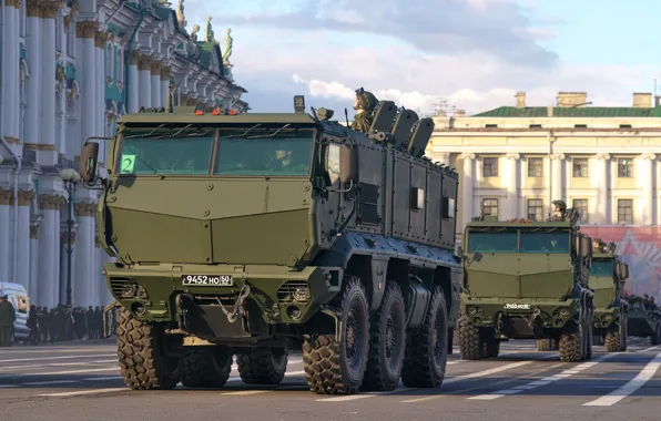 Обои парад, России, военная техника, Тайфун, универсальный, КАМАЗ-63968, повышенной защищённости проходимости, бронированный автомобиль