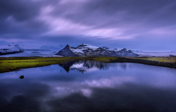 Обои Исландия, отражение, озеро, Iceland