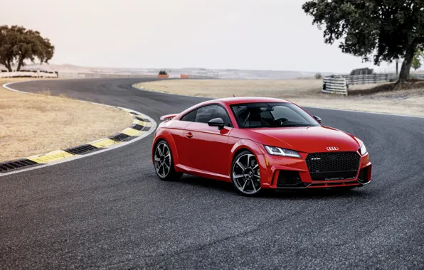 Обои German, Track, TT, Red, RS, 2018, Audi