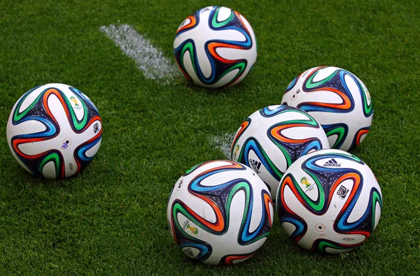 Official FIFA 2014 World Cup balls (Brazuca) — стоковое фото
