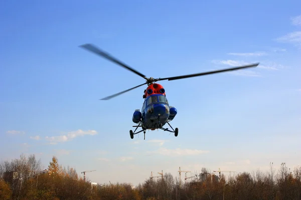Скорая медицинская вертолет взлетел Лицензионные Стоковые Изображения
