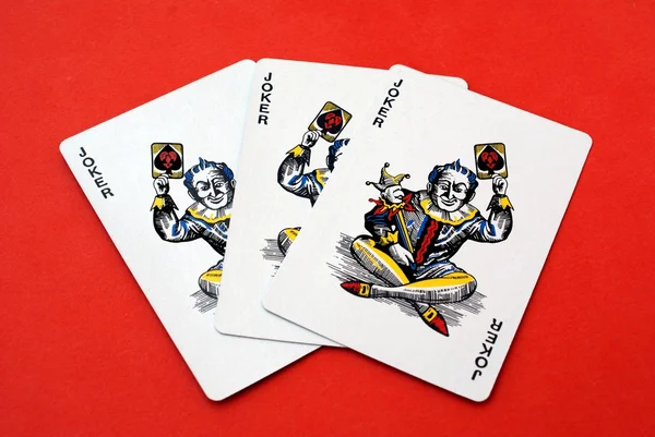 Джокер. Джокер игральных карт — стоковое фото