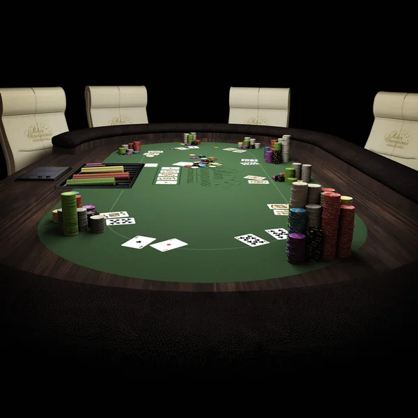 Покер финальный стол Finaltable Стоковое Изображение