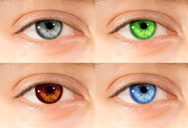 Цветные глаза — стоковое фото