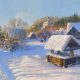 Красивые картинки зима в деревне (35 фото)