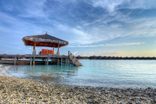 Обои Tropical Maldives Resort good Destination для телефона и на рабочий стол Gigabyte GSmart