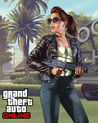 Картинка Grand Theft Auto V Girl для телефона и на рабочий стол Nokia Lumia 925