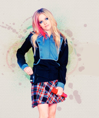 Обои Avril Lavigne для телефона и на рабочий стол 132x176