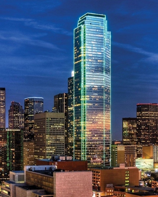 Картинка Dallas Skyline на 768x1280