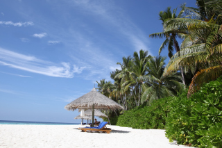 Обои Maldives White Beach на Desktop 1920x1080 Full HD