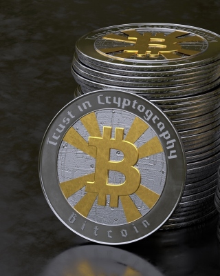 Обои Bitcoin Blockchain, Trust in Cryptography для iPhone 5