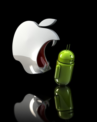 Картинка Apple Against Android на 240x320