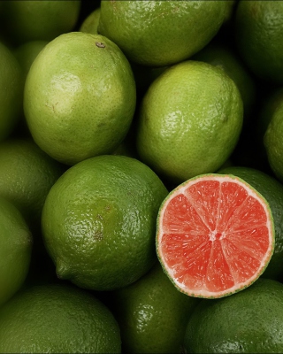Картинка Green Lemons для телефона и на рабочий стол iPhone 5S