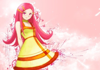 Картинка Girl With Pink Hair на 1400x1050