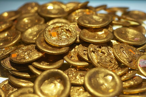 Старые китайские золотые монеты