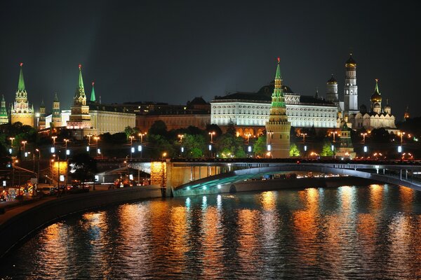 Москва ночные огни