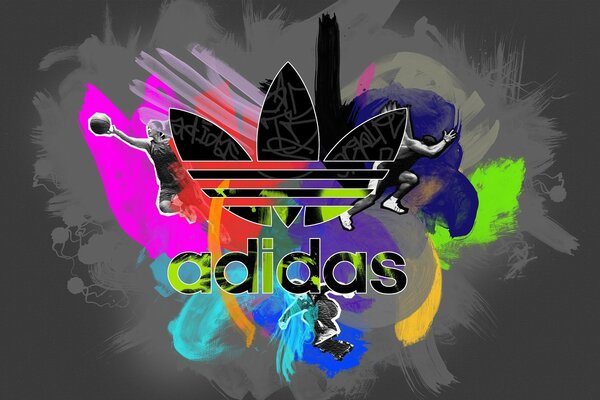 Красочные Adidas логотип