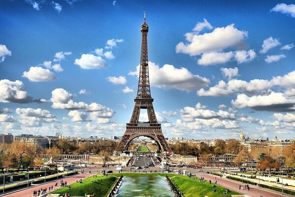 эйфелева башня париж Франция