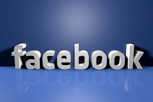 Facebook логотип 3d