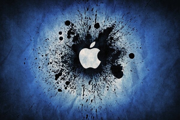Apple, логотип текстурированной