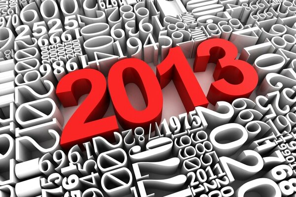 2013 новый год 3d