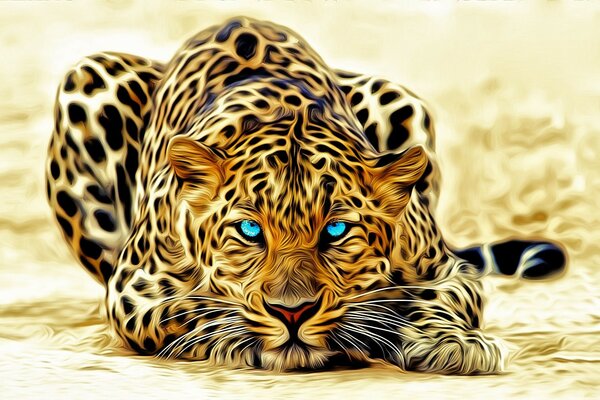 Потрясающие леопарда