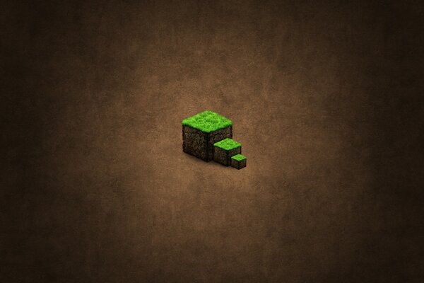 Minecraft зеленые кубы