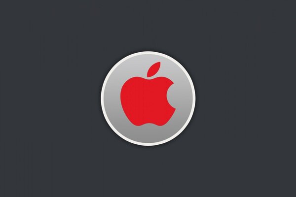 Красное яблоко логотип
