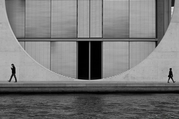 Берлин архитектура черный и белый