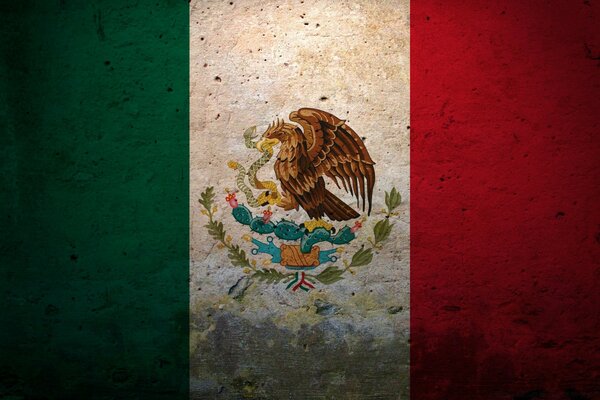 Гранж флаг Мексики