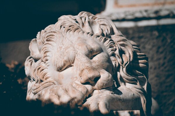 Спящий Лев скульптуру