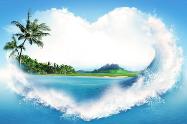 Тропический остров - мое любимое место, место моей мечты