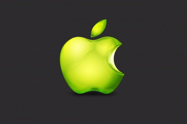 Зеленое яблоко логотип