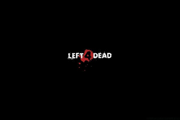 Left 4 Dead логотип черный