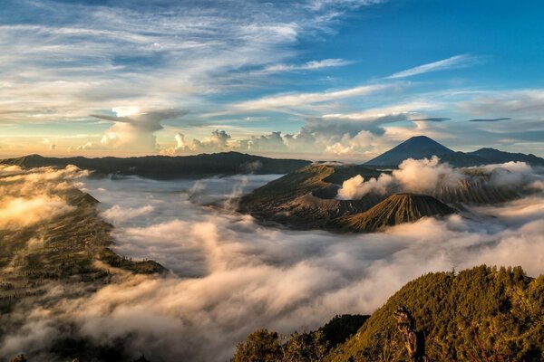 Бром-Tengger-Semeru национальный парк Java Индонезия