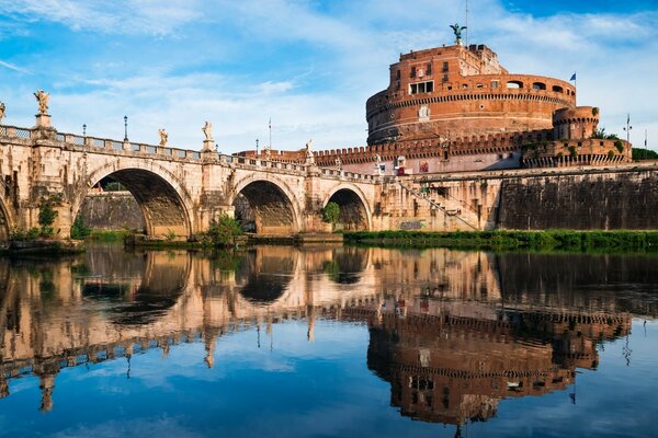 Кастель Сант-Анджело река, Рим, Италия