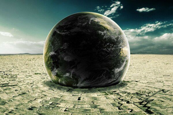 Земной шар на другой планете