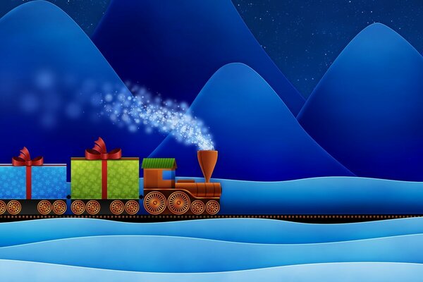 Поезд с подарками