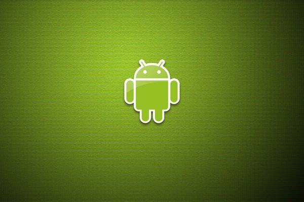 Зеленый эко андроид логотип