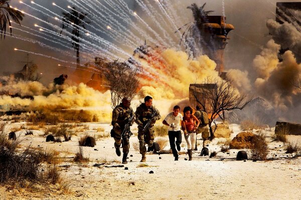 меган фокс взрыв военные Трансформеры 2 дым египет