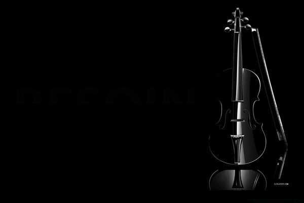 Черный скрипка