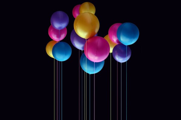 Разноцветные воздушные шары