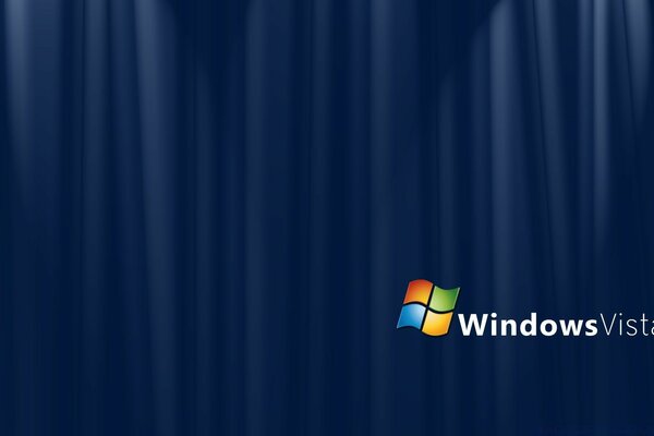 Голубой шелк Windows Vista