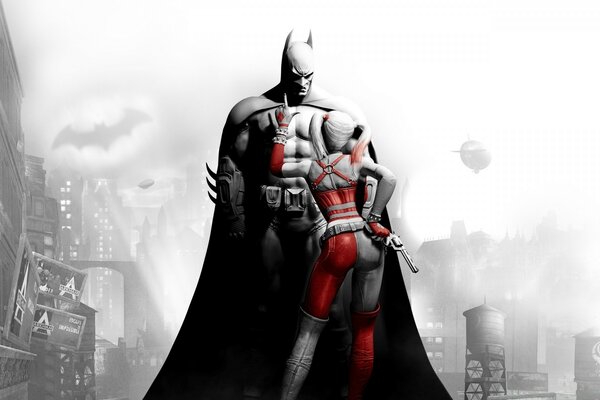 Batman Arkham город Харли Квинн